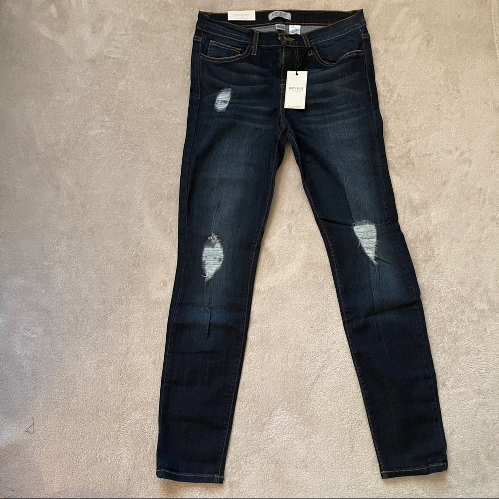 NWT dark blue skinny jeans